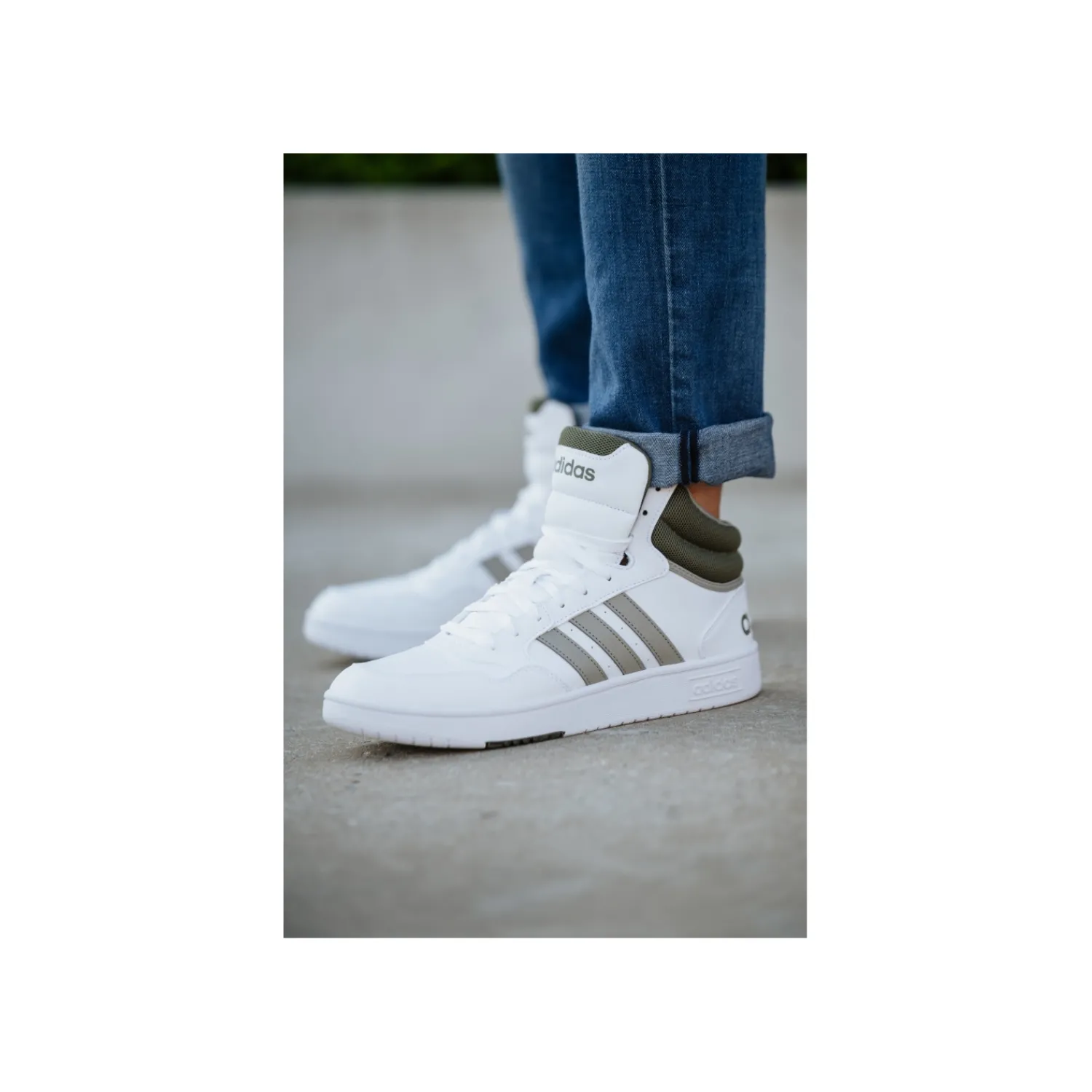 Hoge Sneakers^Dockers Adidas Hoge sneaker Wit