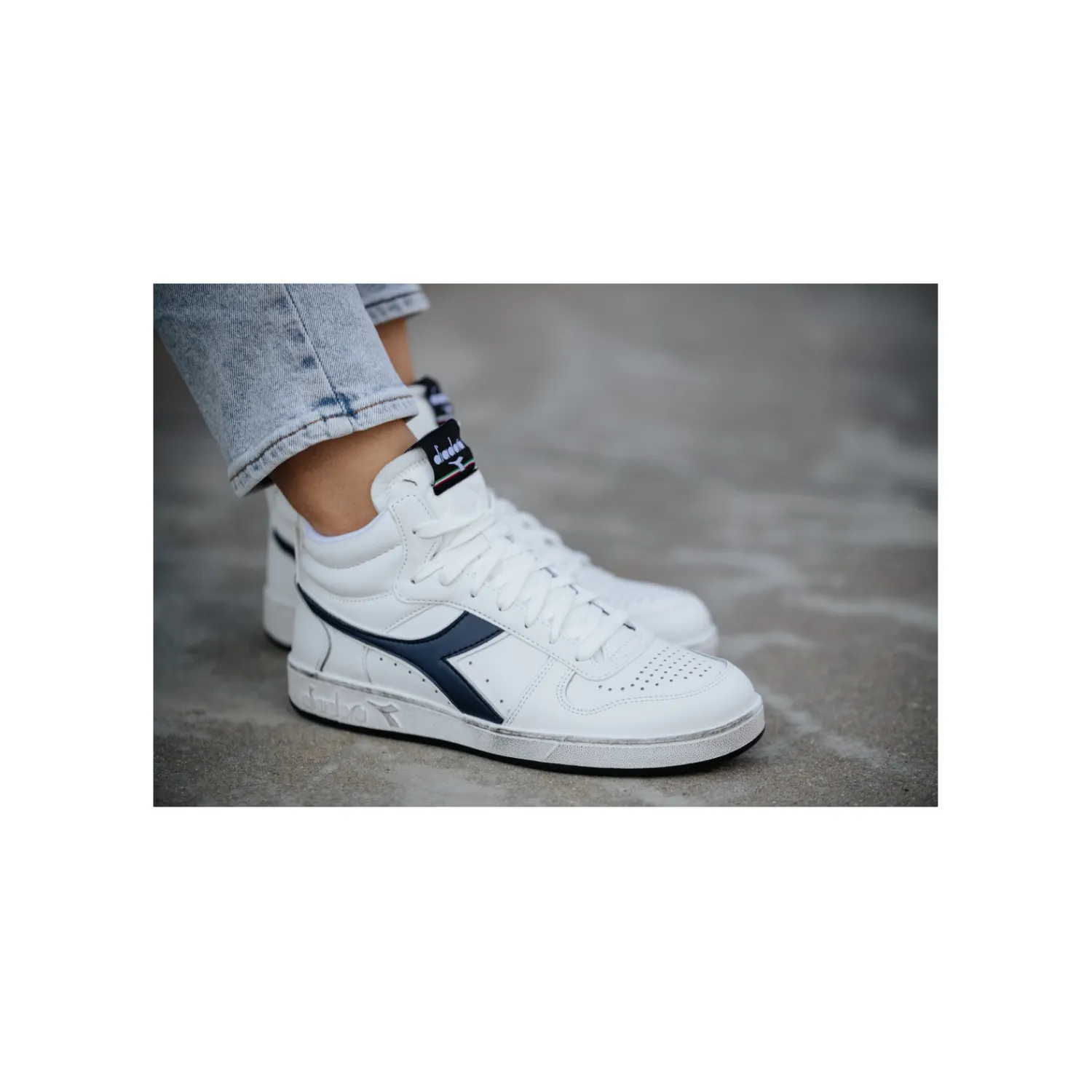 Hoge Sneakers | Hoge Sneakers^Adidas Diadora Hoge sneaker Wit