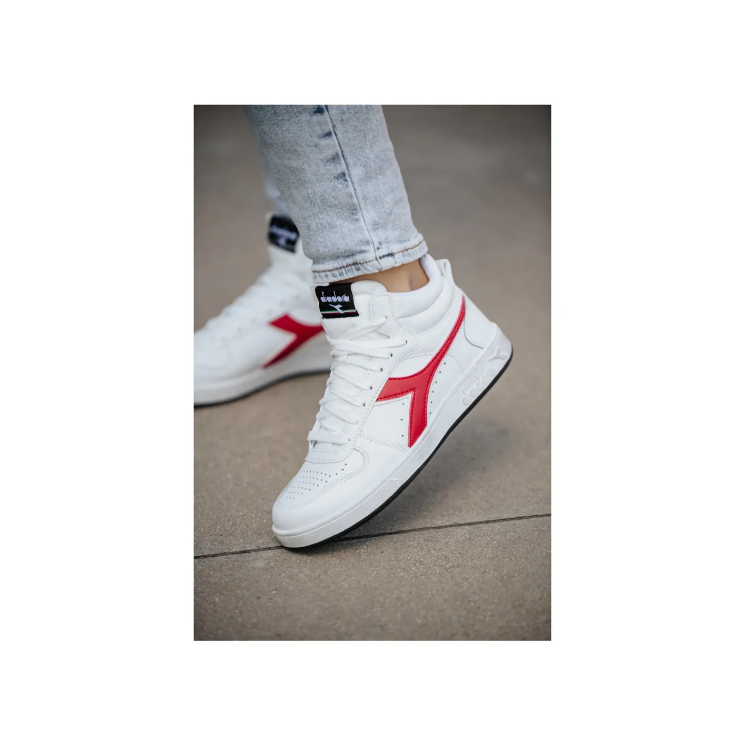 Hoge Sneakers | Hoge Sneakers^Dc Diadora Hoge sneaker Wit