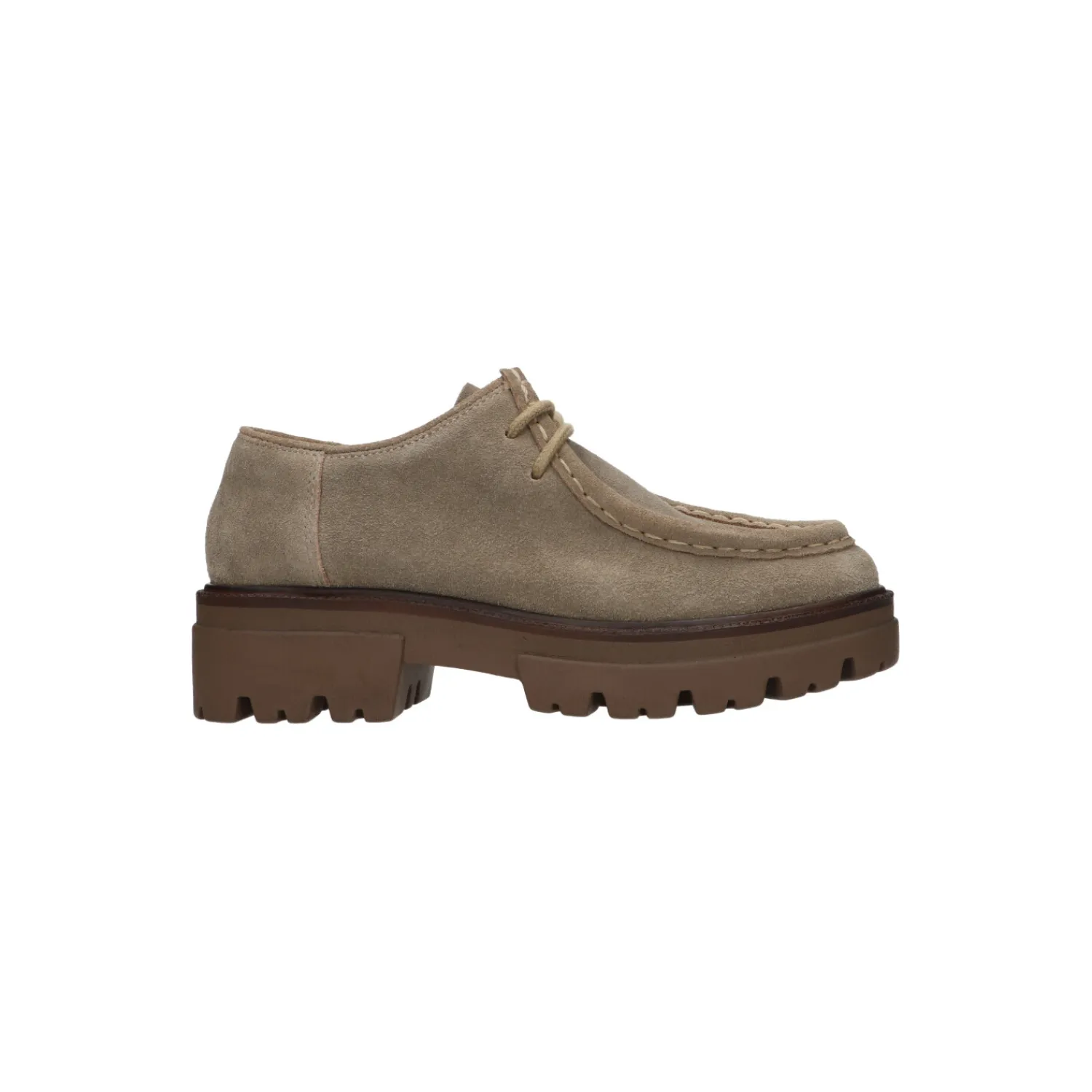 Veterschoenen^Dozo Veterschoen Taupe