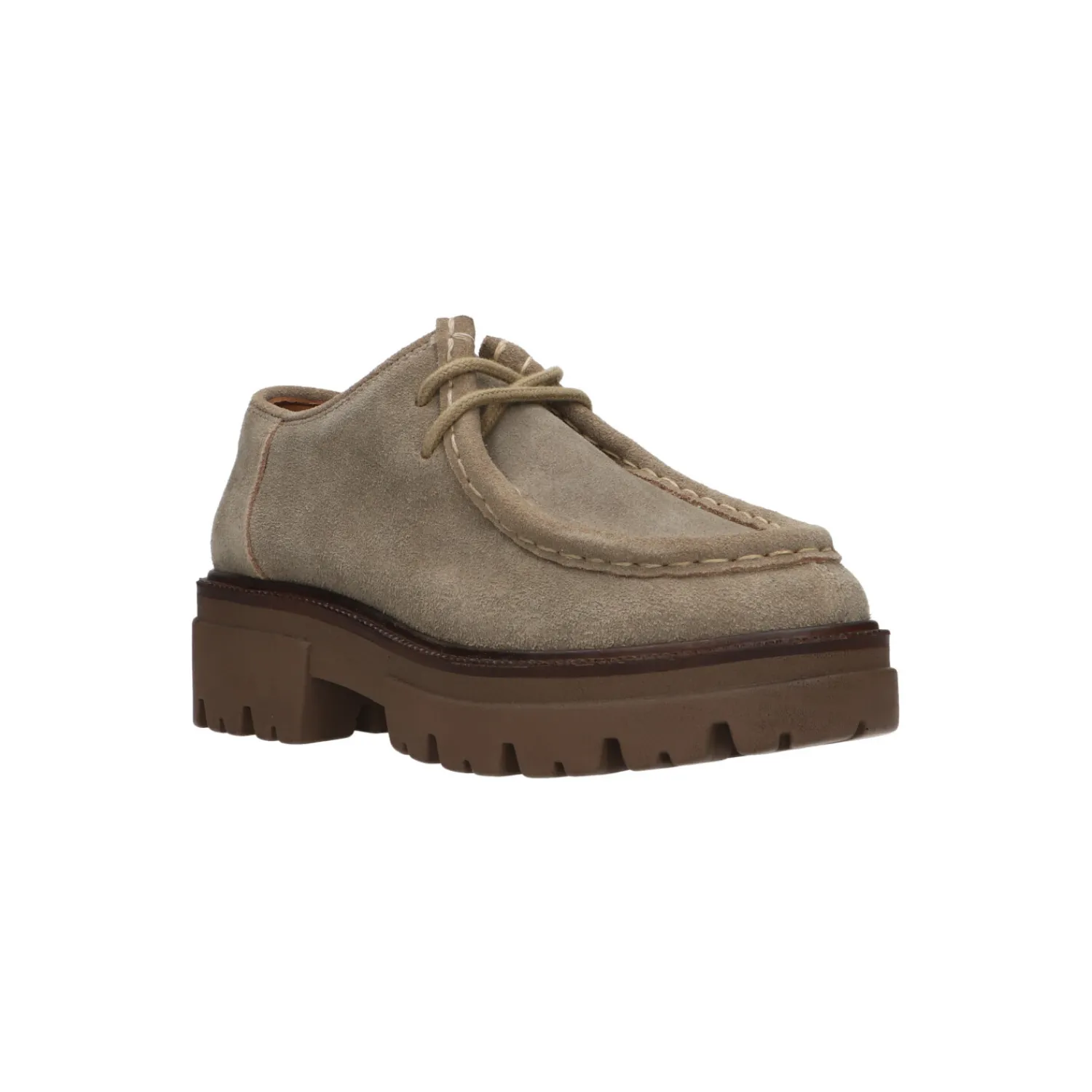 Veterschoenen^Dozo Veterschoen Taupe