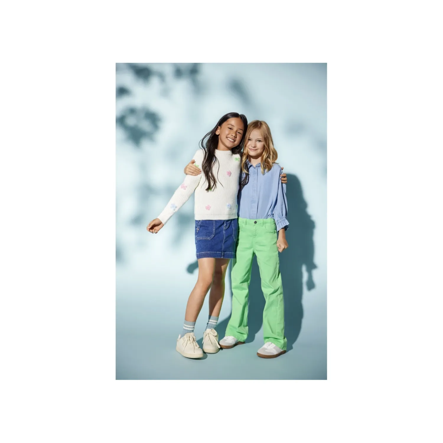 Broeken^Hust & Claire Kids Only Broek Groen