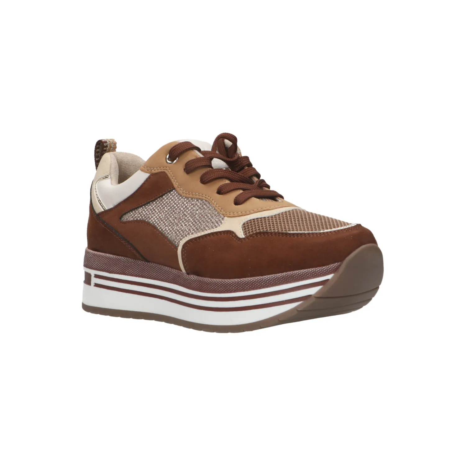 Lage Sneakers^Marco Tozzi Lage sneaker Cognac