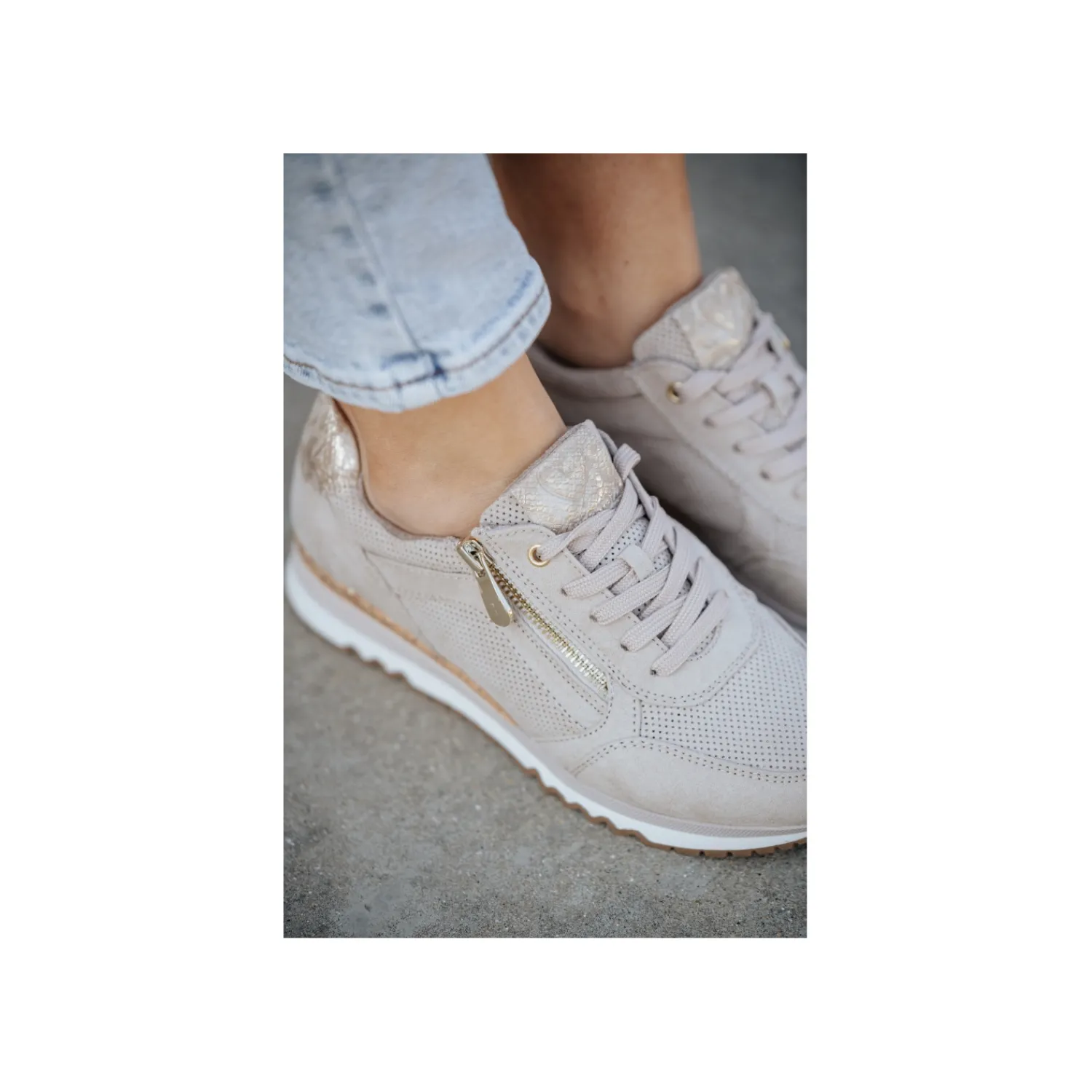 Lage Sneakers^Marco Tozzi Lage sneaker Taupe