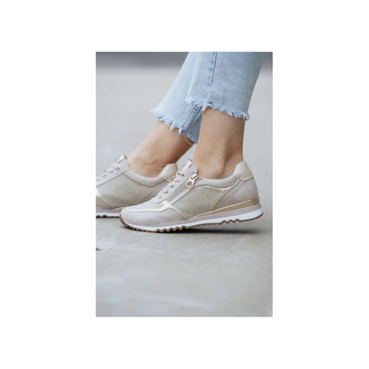 Lage Sneakers^Marco Tozzi Lage sneaker Taupe