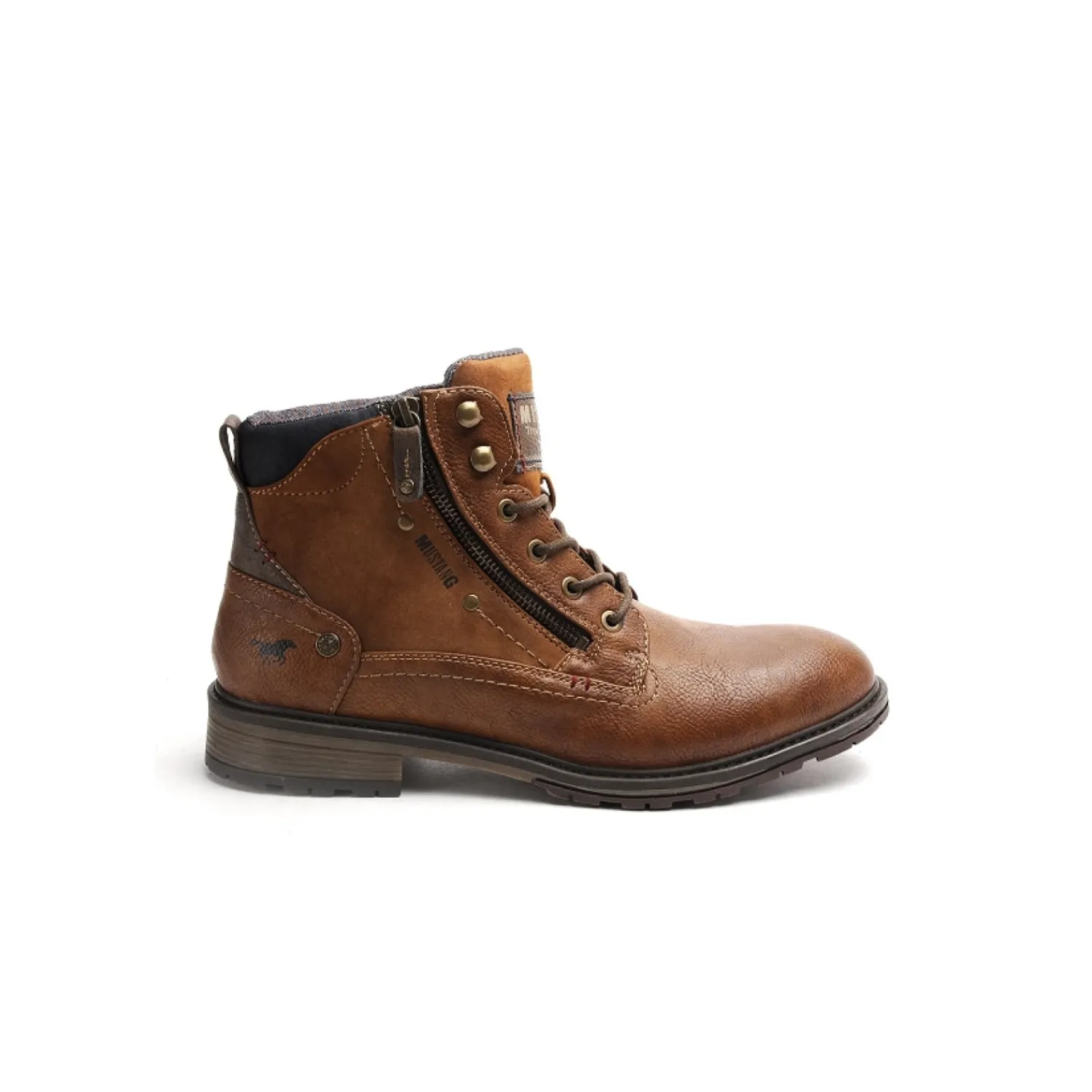 Veterbottines^Bullboxer Mustang Veterbottine Cognac