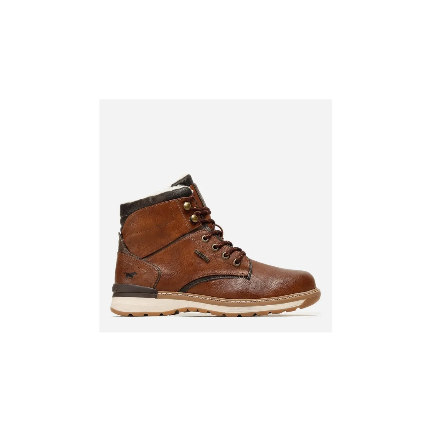 Veterbottines^Poelman Mustang Veterbottine Cognac