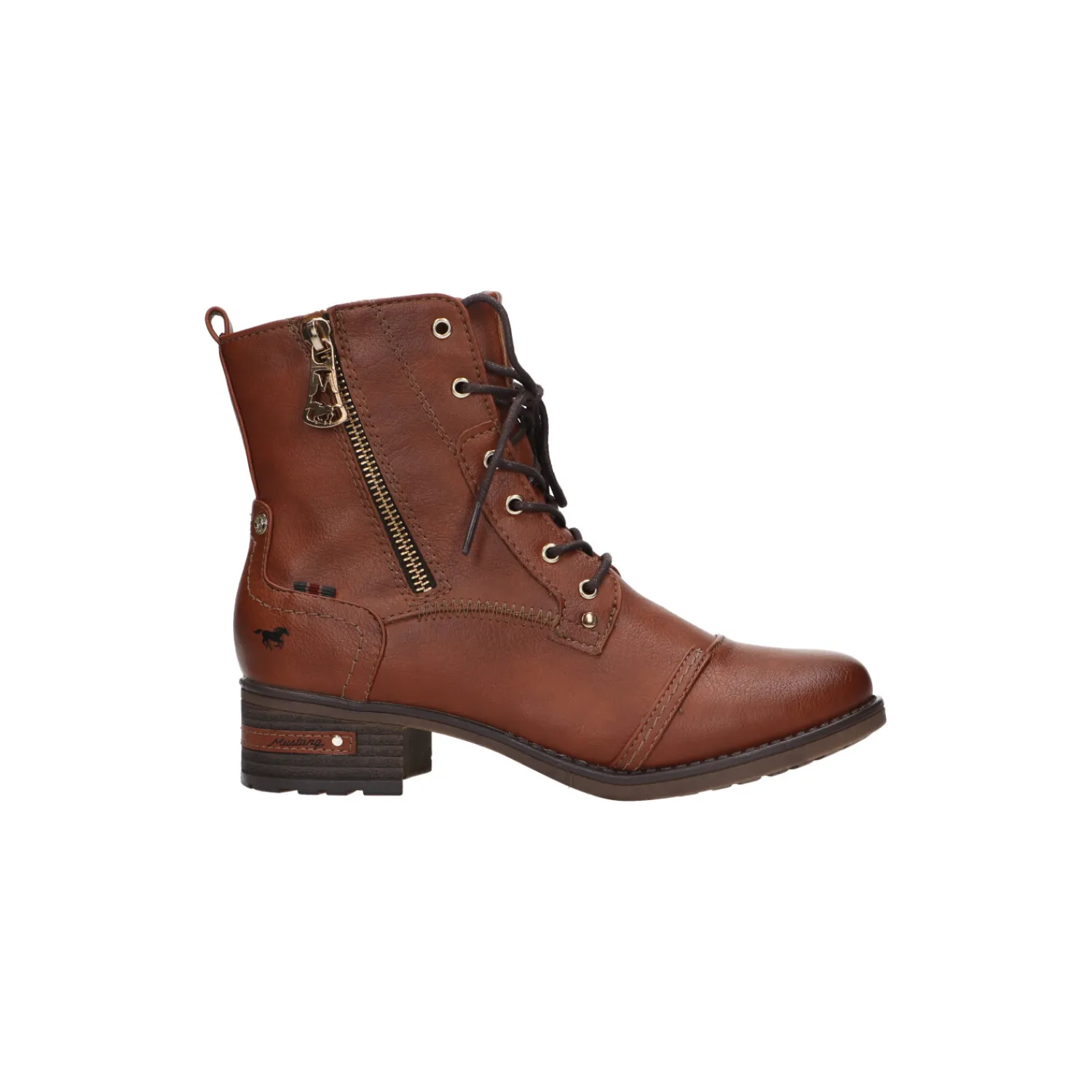 Veterbottines^Selected By La.ra Mustang Veterbottine Cognac