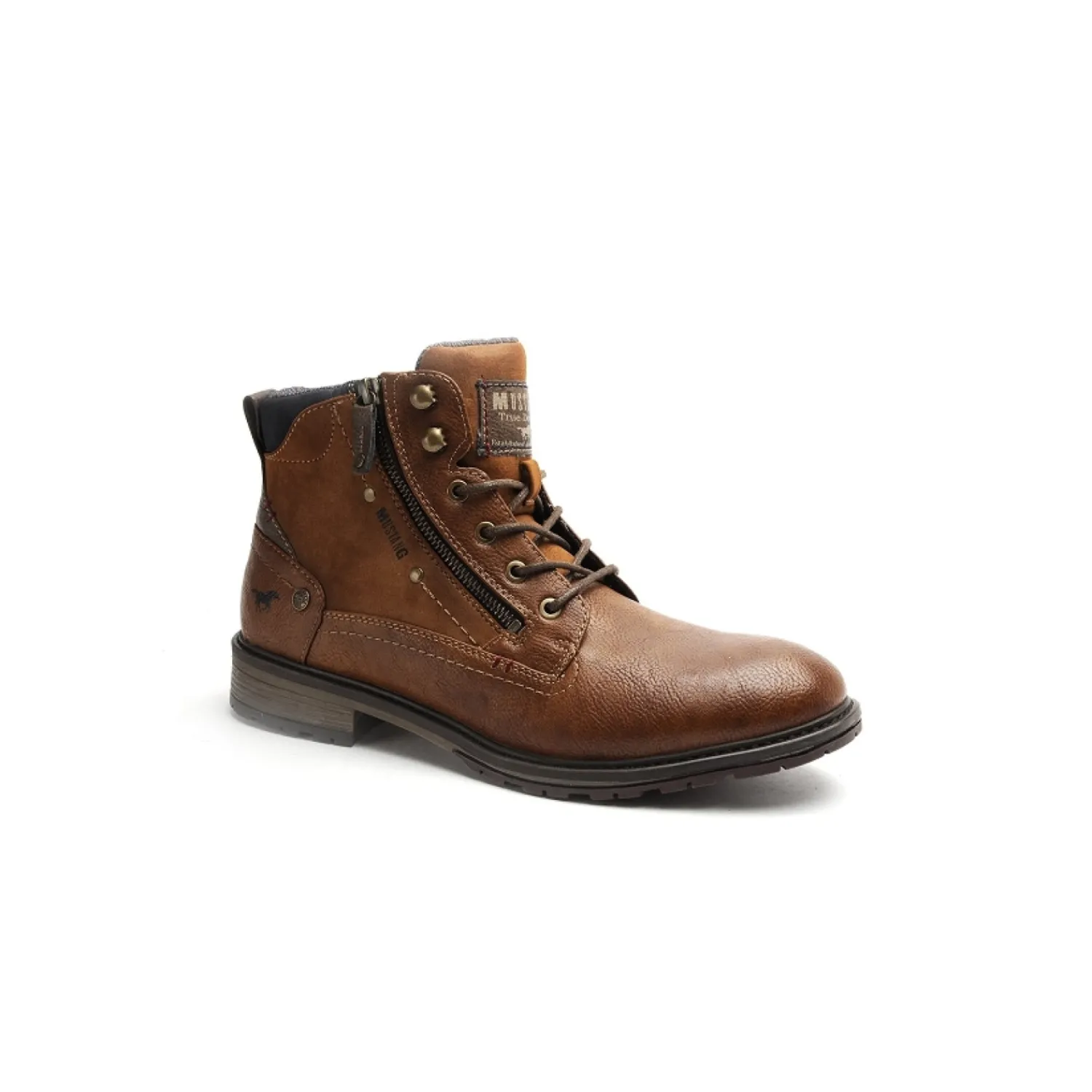 Veterbottines^Bullboxer Mustang Veterbottine Cognac