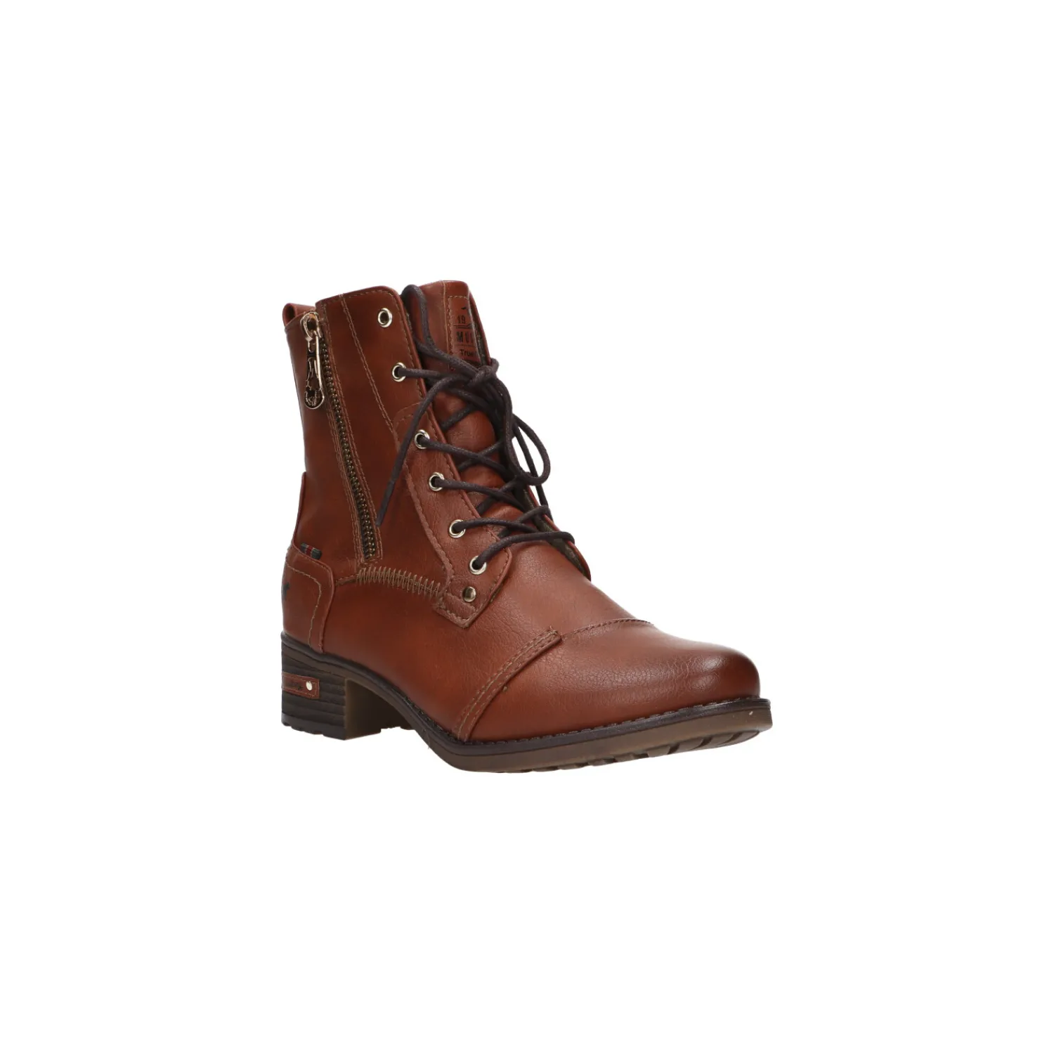 Veterbottines^Selected By La.ra Mustang Veterbottine Cognac