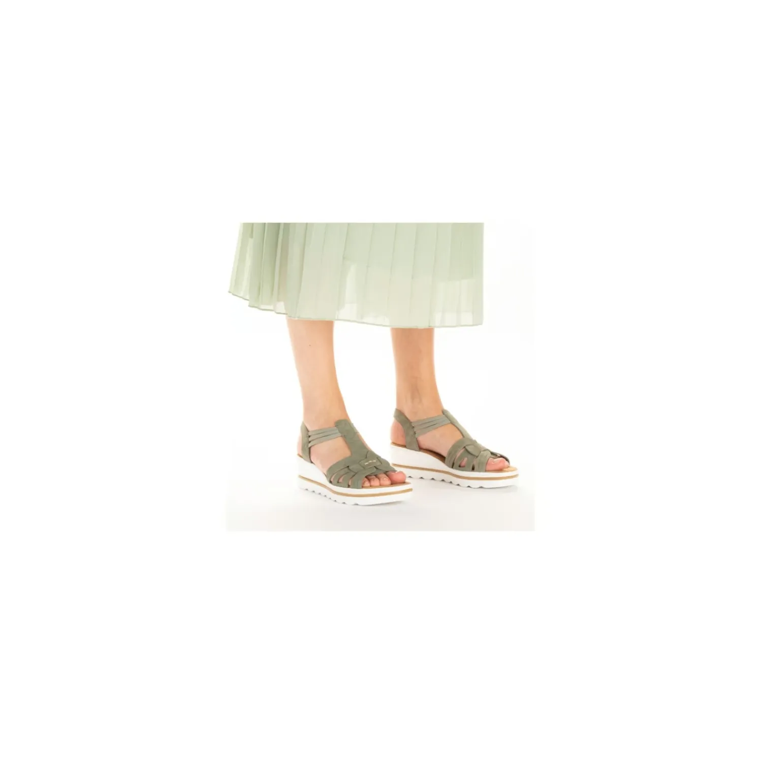 Comfortschoenen | Sandalen^Ara Rieker Antistress Comfortschoen Groen