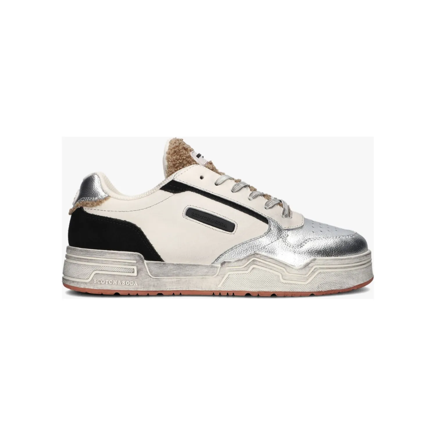 Lage Sneakers^Scotch & Soda Lage sneaker Wit