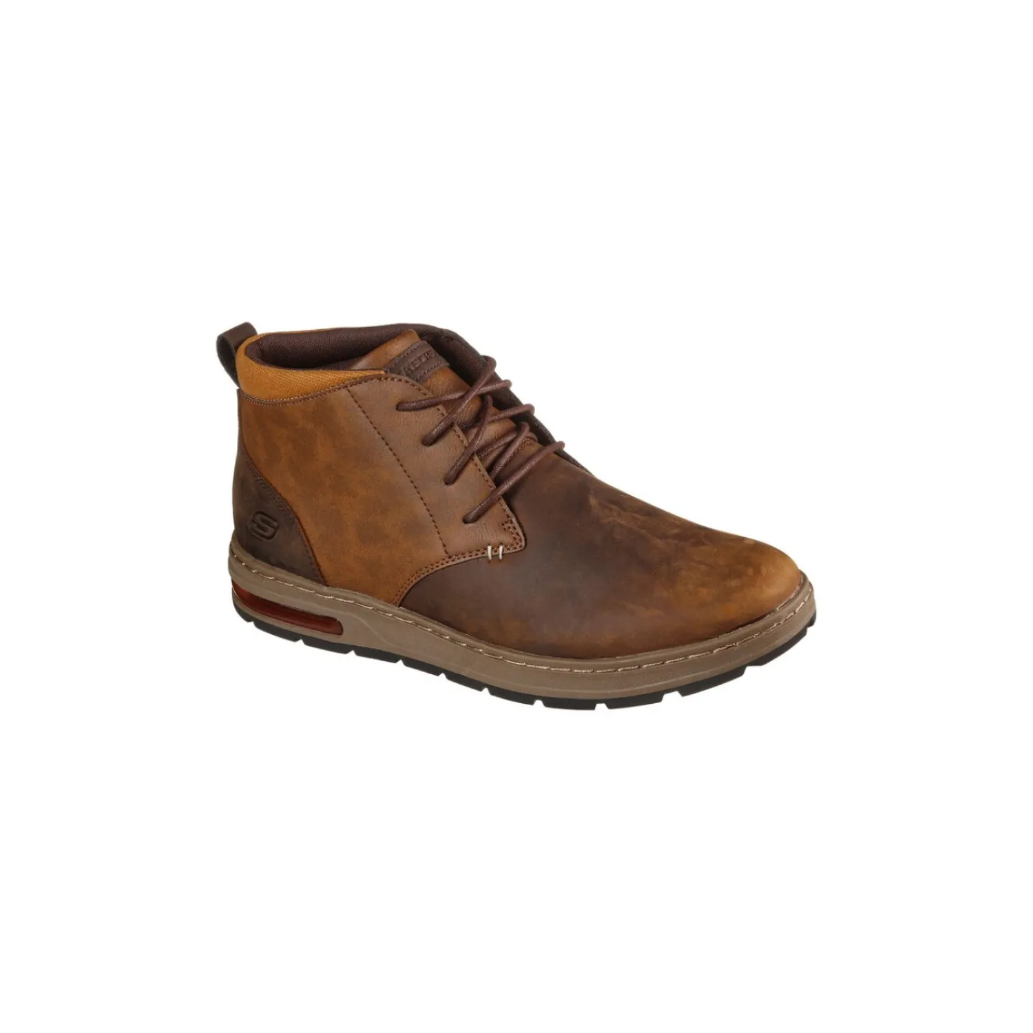 Comfortschoenen | Veterbottines^Geox Skechers Veterbottine Bruin