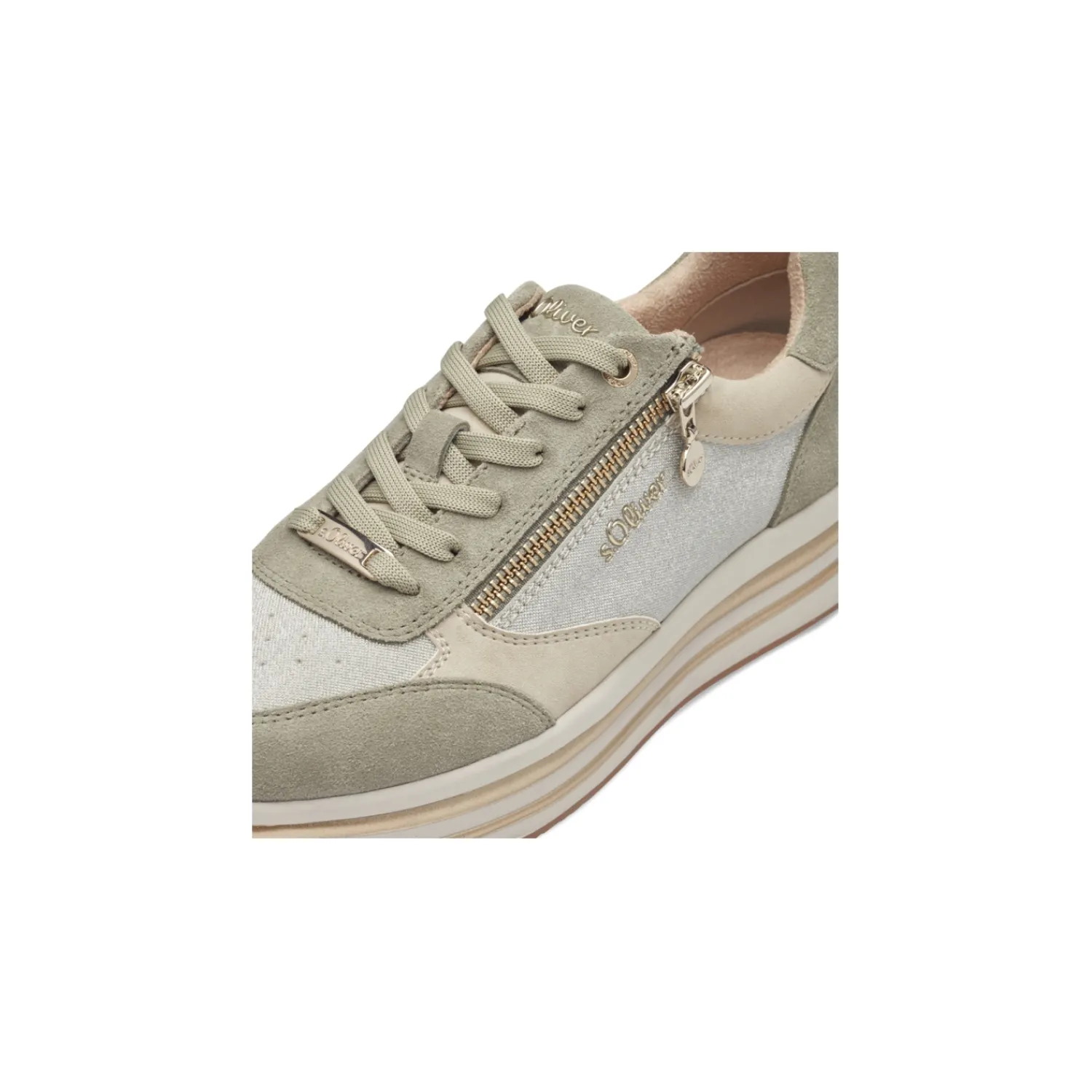 Lage Sneakers^S.oliver Lage sneaker Kaki