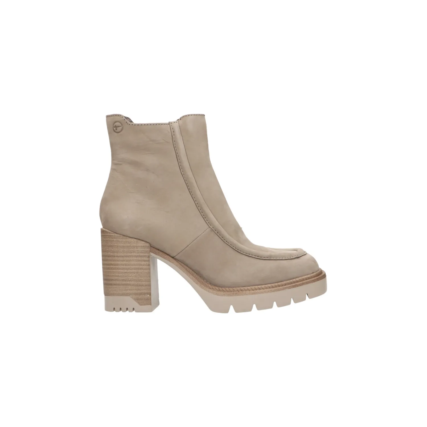 Boots / Enkellaarzen^Mustang Tamaris Boots / enkellaars Taupe