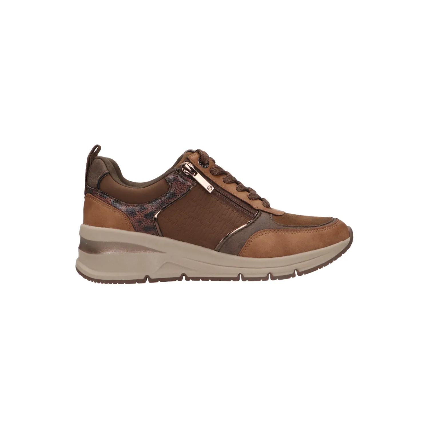 Lage Sneakers^Tamaris Lage sneaker Cognac