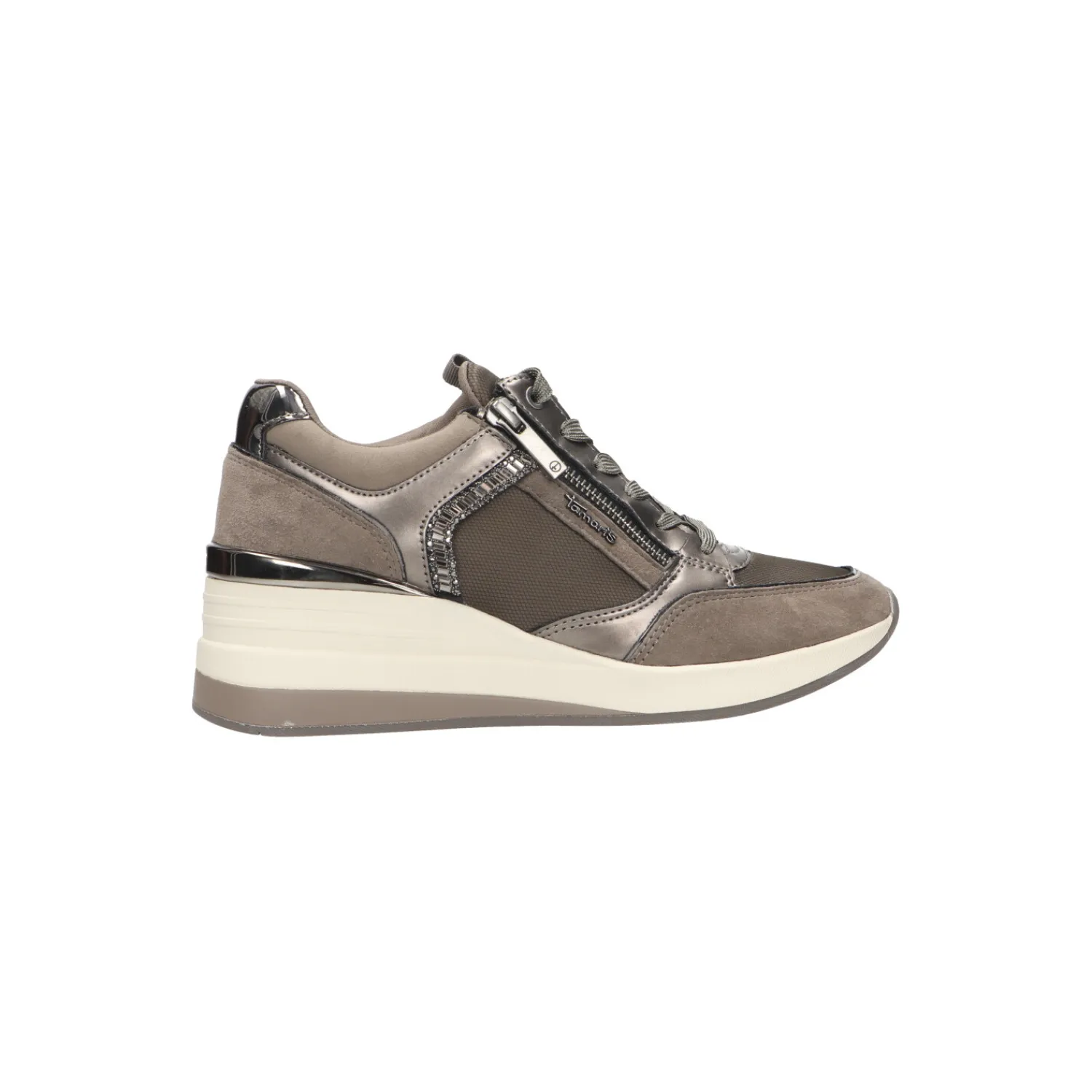 Lage Sneakers^Tamaris Lage sneaker Taupe