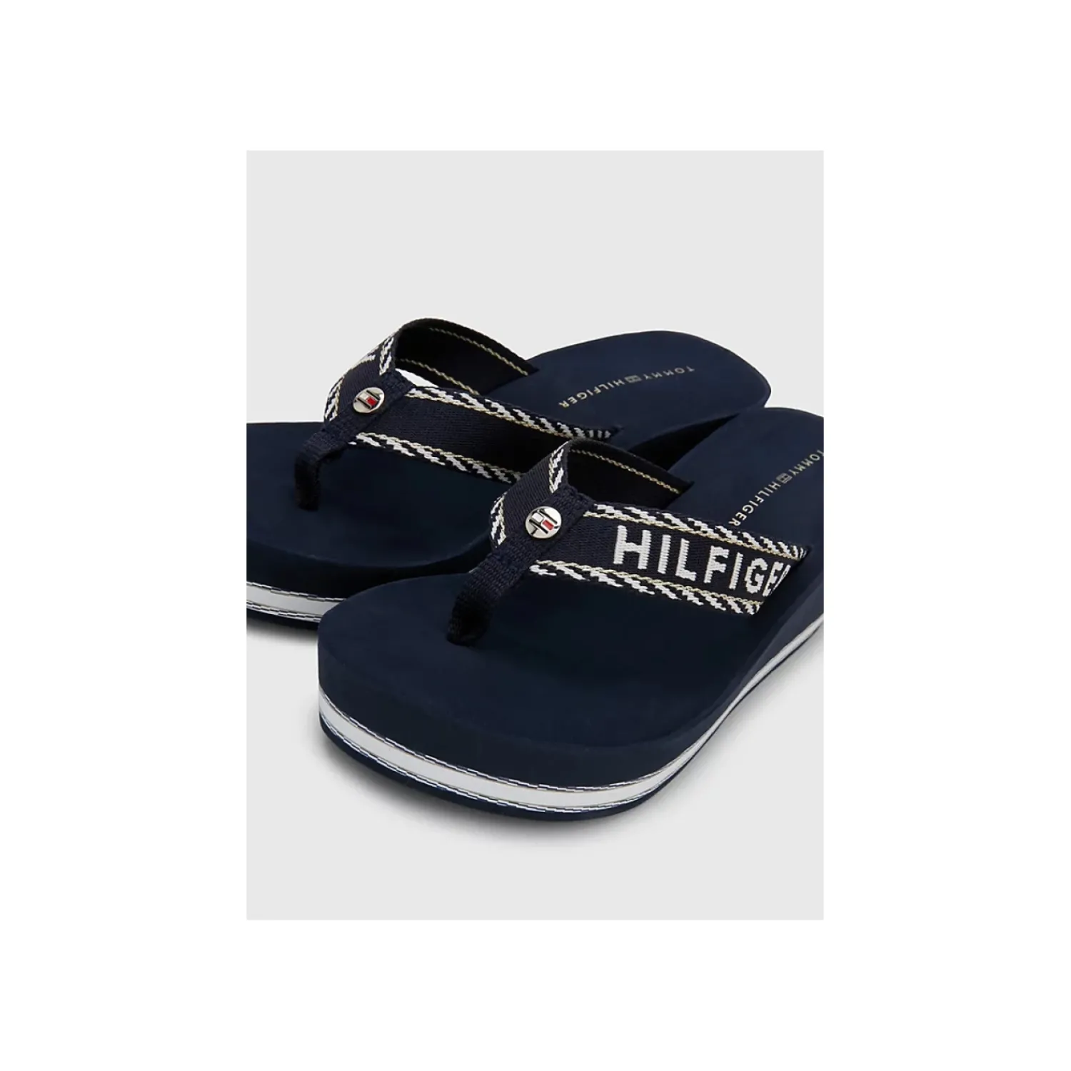 Slippers^Poelman Tommy Hilfiger Slipper Blauw